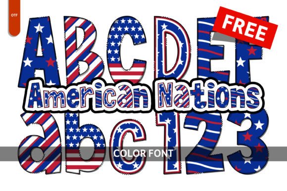 America in Full Color: The American Nations Font