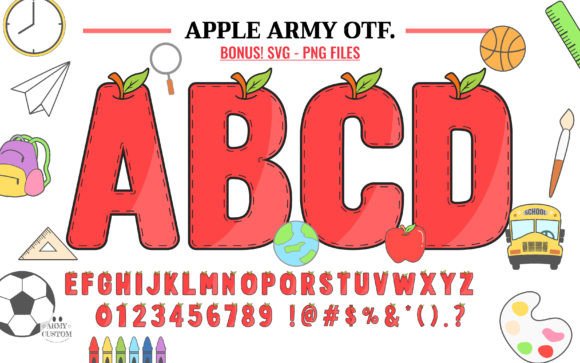 Apple Army: A Color Font That Commands Attention