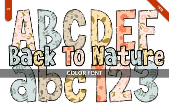 Back to Nature: A Creative Font with Organic Charm