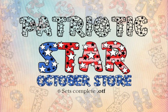 Celebrate in Style with the Patriotic Star Font