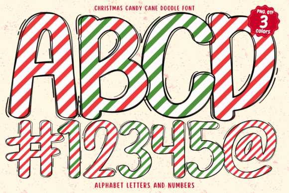 Christmas Candy Cane Doodle: Sweeten Your Holiday Designs