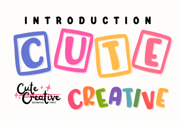 Cute Creative: A Playful Typeface for Vibrant Projects