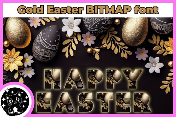 Gold Easter: A Font with Hidden Whimsy in Every Letter