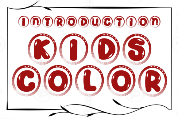 Kids Color: A Playful Display Font for Young Audiences