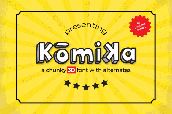 Komika: Bold Retro Type with a Playful 3D Look