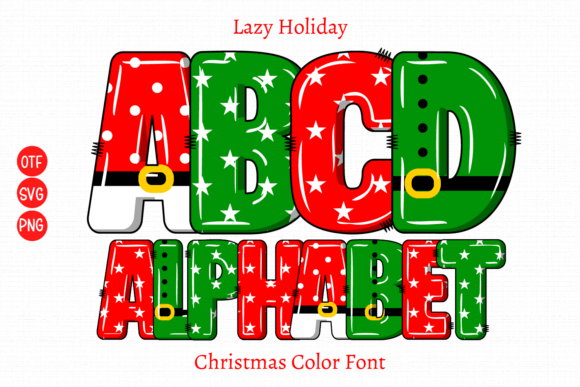 Lazy Holiday: The Festive Color Font for Creative Projects