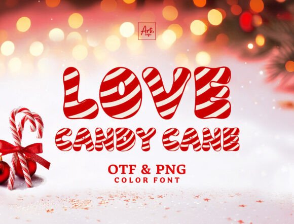 Love Candy Cane: A Festive Typeface for Holiday & Beyond