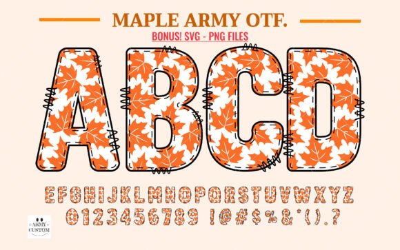 Maple Army: A Typeface Brimming with Autumnal Spirit
