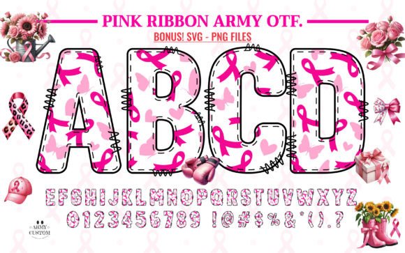 Pink Ribbon Army1: The Creative Font for Awareness Campaigns