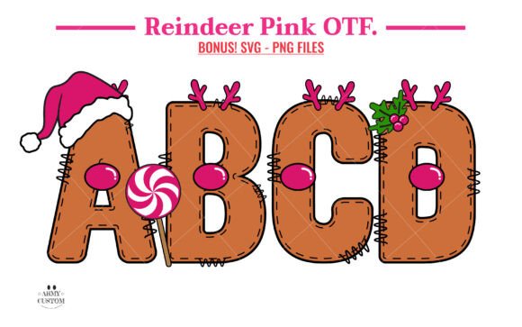 Reindeer Pink: A Whimsical Font for Holiday Projects