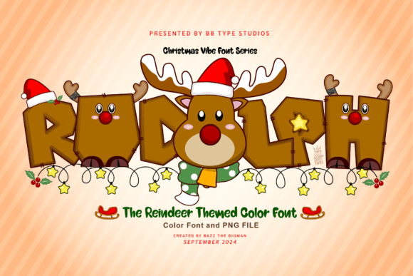 Rudolph: The Festive Color Font for Creative Projects