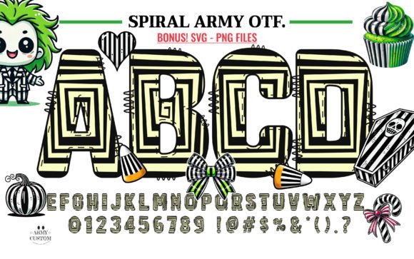Spiral Army: The Dynamic Display Font for Bold Creators